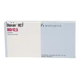 Diovan Hct (160 mg / 12.5 mg) 28 Comprimidos