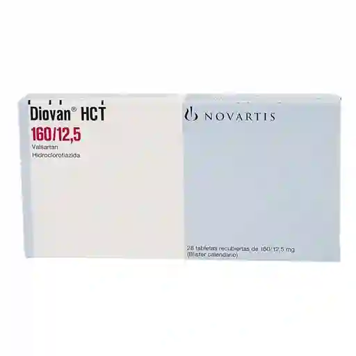 Diovan Hct (160 mg / 12.5 mg) 28 Comprimidos