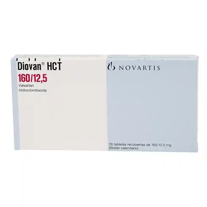 Diovan Hct (160 mg / 12.5 mg) 28 Comprimidos