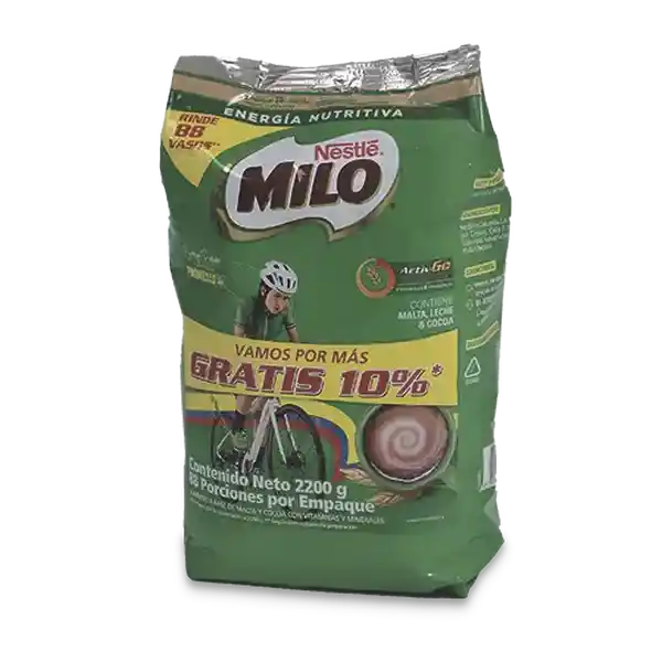 Milo Bebida en Polvo Achocolatada Extra Contenido