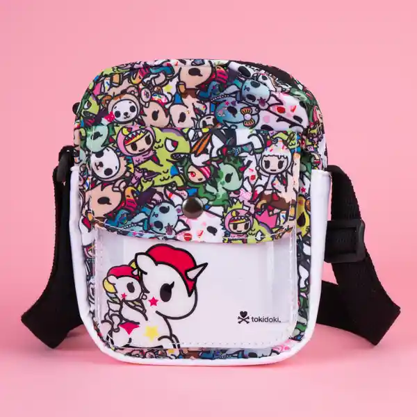 Bolso Crossbody Multiprint Serie Tokidoki Negro Miniso