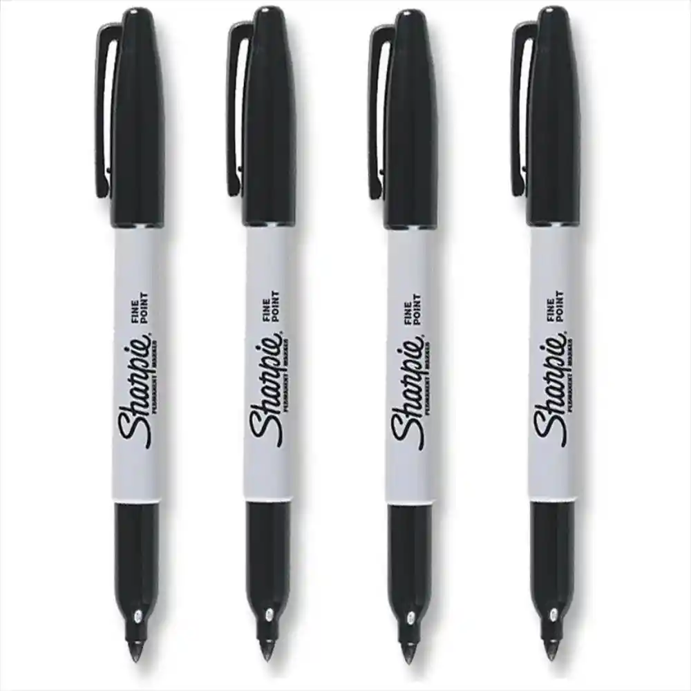 Sharpie Marcador Permanente Negro Punta Fina