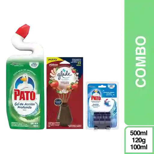 Combo Glade Manzana Canela + Pato Gel y Pastillas