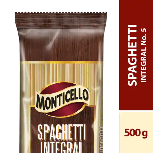 Monticello Pasta Spaghetti Integral