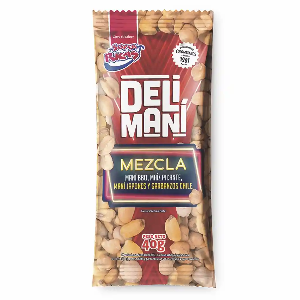 Super Ricas Mezcla de Frutos Secos Deli Maní