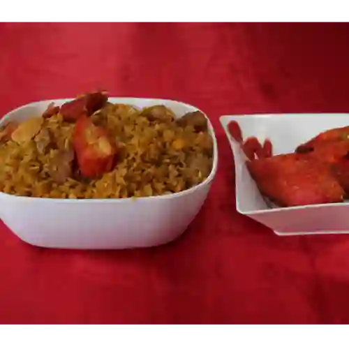 Combo Arroz Paisa y 1/2 de Pollo Frito