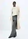 Abrigo Ringo Piedra Talla XL Mujer Mango