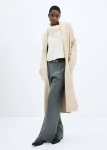 Abrigo Ringo Piedra Talla XL Mujer Mango