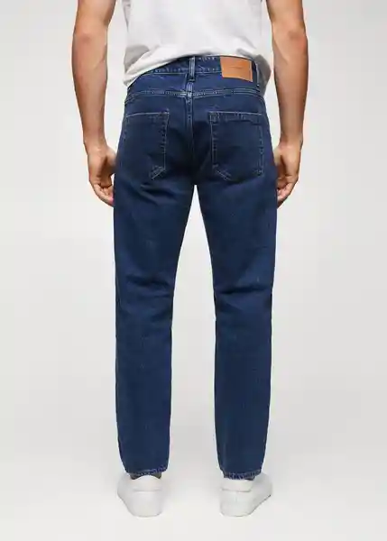 Pantalón Jean Ben Tejano Oscuro Talla 36 Hombre Mango