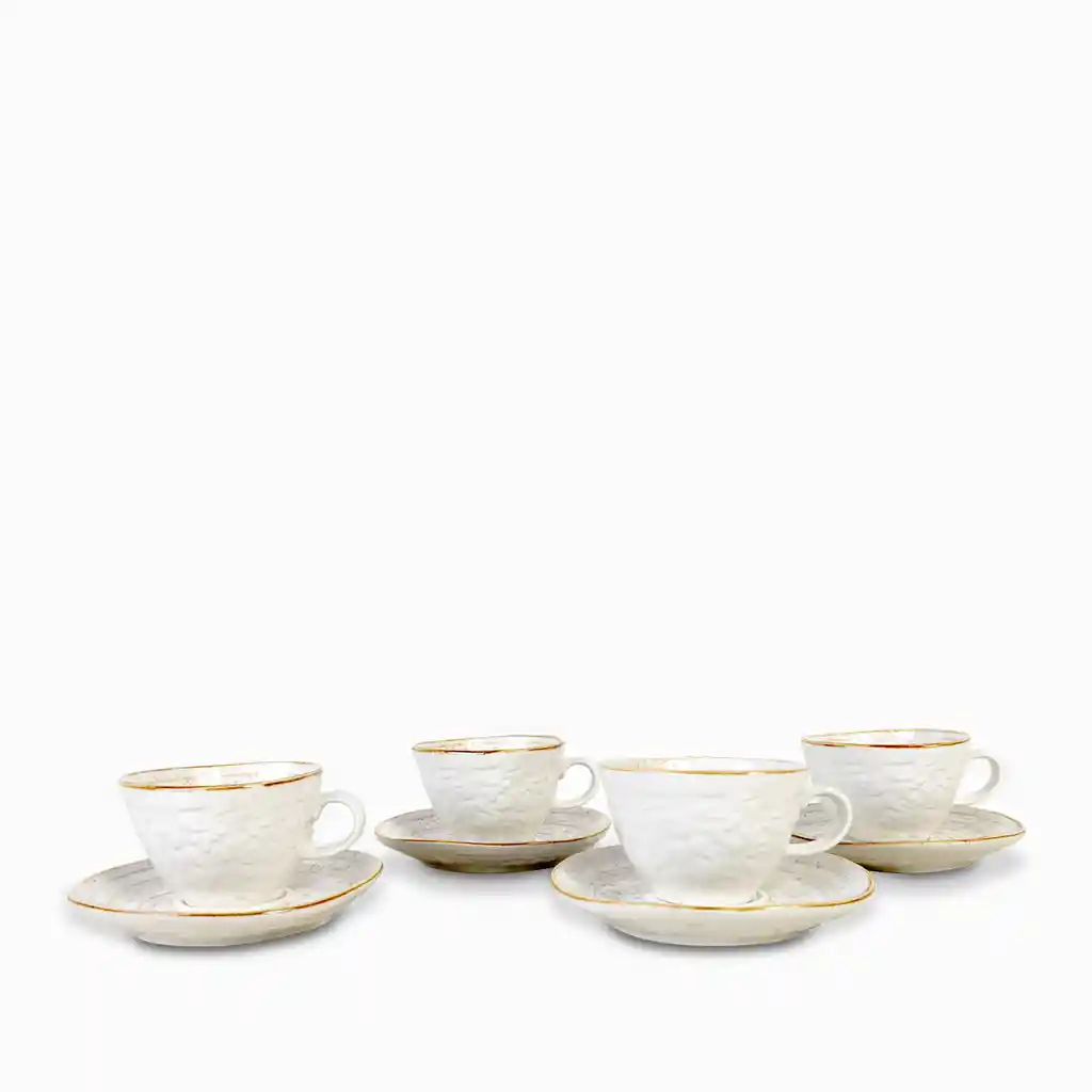 Set Pocillo y Plato Arena Ambiente Gourmet