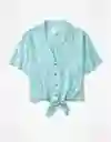 Camisa Mujer Azul Talla SMALL 400386698424 American Eagle