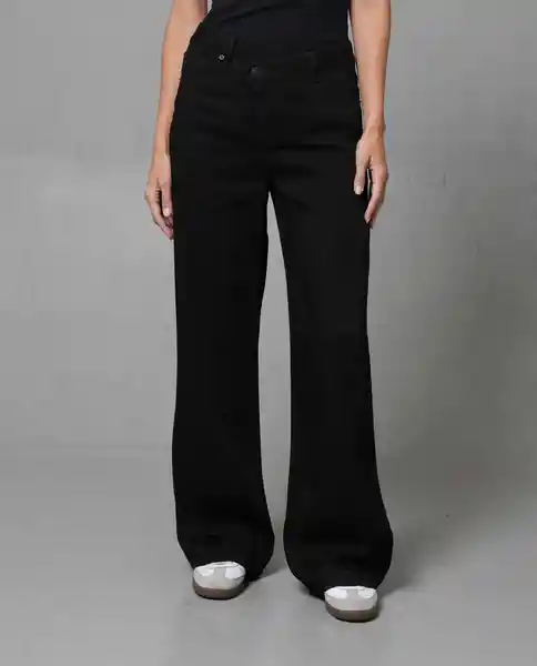 Jean Mujer Negro Talla 10 232G015 Rifle