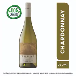 Adobe Emiliana Vino Blanco Chileno Chardonnay de Reserva