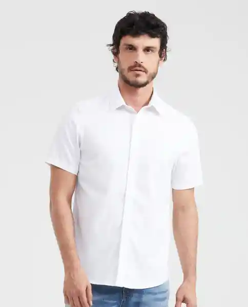 Camisa Line Shirt Masculino Blanco Radiante Claro M Chevignon