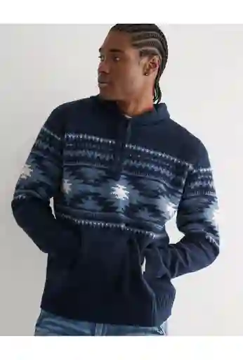 Suéter Hombre Azul Talla MEDIUM American Eagle