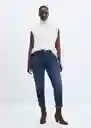 Jean Newmom Tejano Oscuro Talla 32 Mujer Mango