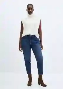 Jean Newmom Tejano Oscuro Talla 32 Mujer Mango
