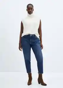 Jean Newmom Tejano Oscuro Talla 32 Mujer Mango