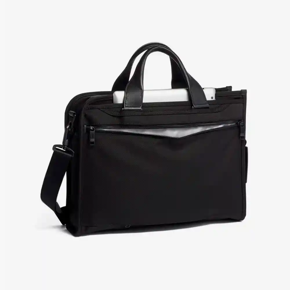 Inkanta Maletín Briefcase Alpha Slim Deluxe Negro