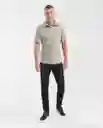 Camisa Manga Corta Slim Fit Gris Laurel Medio Talla S Chevignon