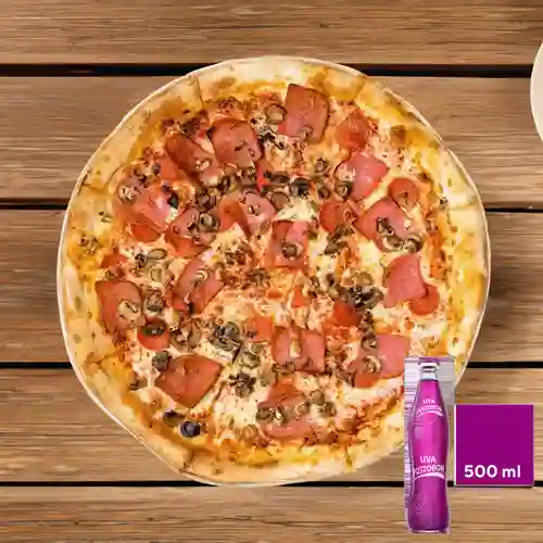 Combo Pizza Paisa + Uva Postobon 500 ml
