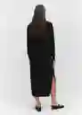 Vestido Vieirabs Negro Talla 24 Mujer Mango