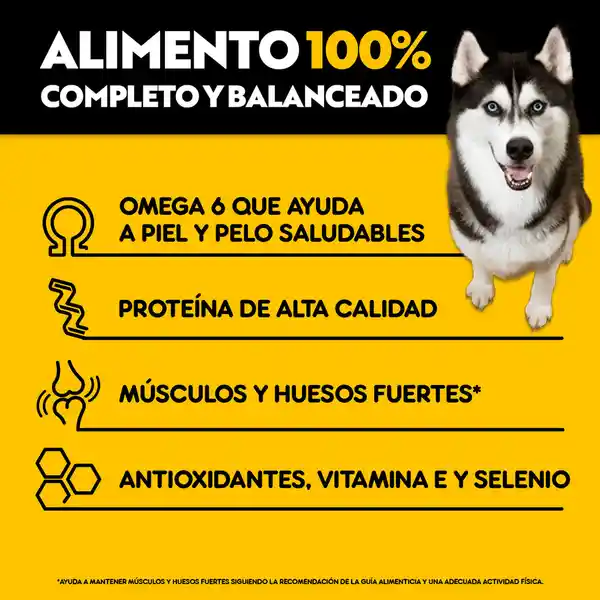 Pedigree Alimento Para Perro Adulto High Protein Res y Pollo