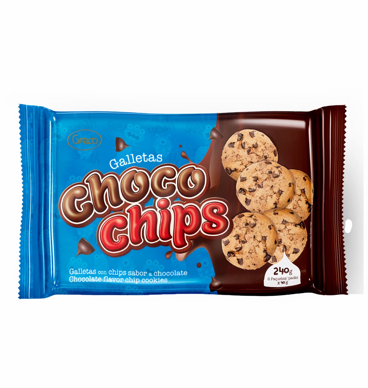 Greco Galletas Choco Chips 240 g