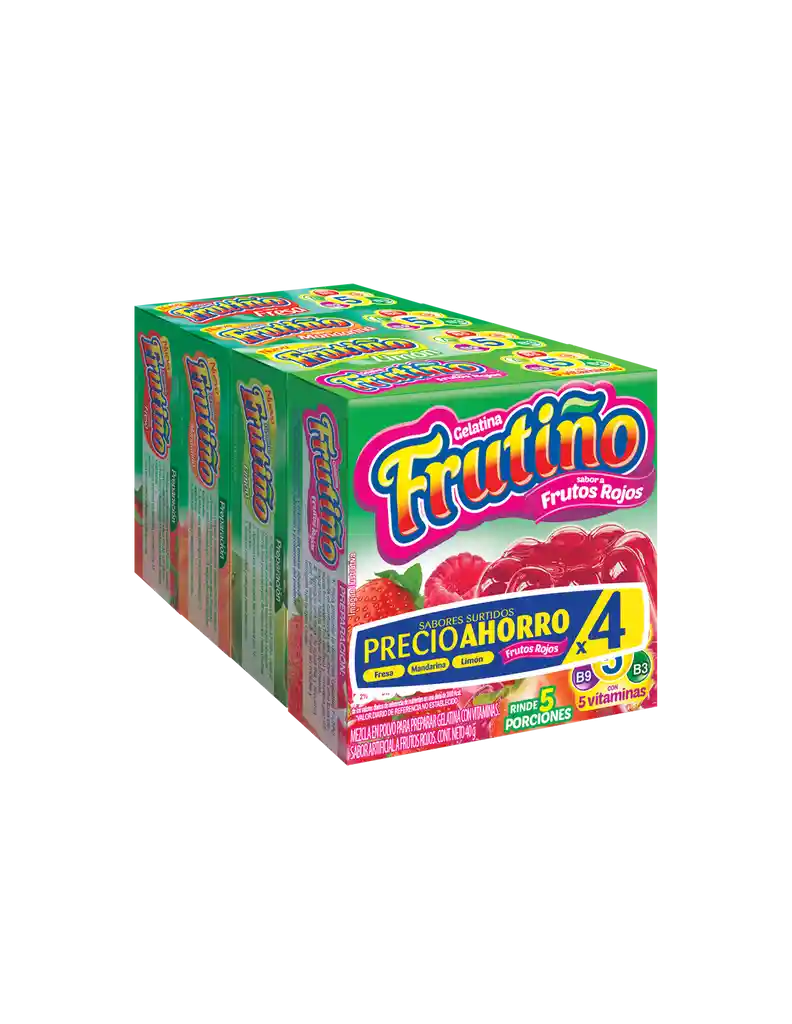 Frutiño Gelatina en Polvo Sabores Surtidos