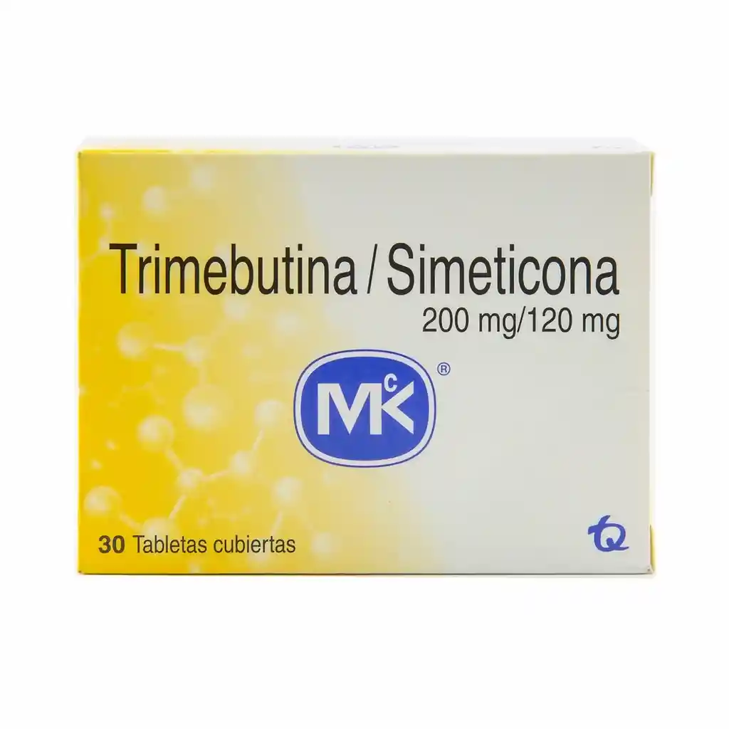 Trimebutina + Simeticona 200 120 Mg Tab Mk Cj X 30