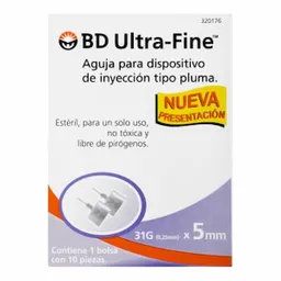 Bd Ultra-Fine Aguja Para Dispositivo De Inyección Tipo Pluma