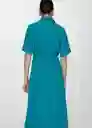 Vestido Bubble-a Verde Talla XS Mujer Mango