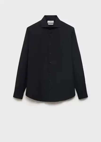 Camisa Emeritol Negro Talla S Hombre Mango