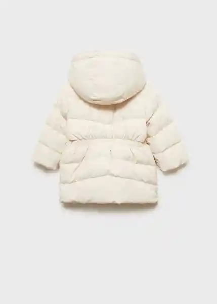 Abrigo Anorak Plumi Crudo Talla 66 Niñas Mango