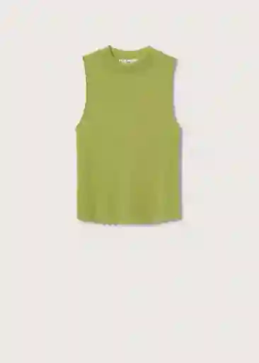 Top Agata Verde Talla Xs Mujer Mango