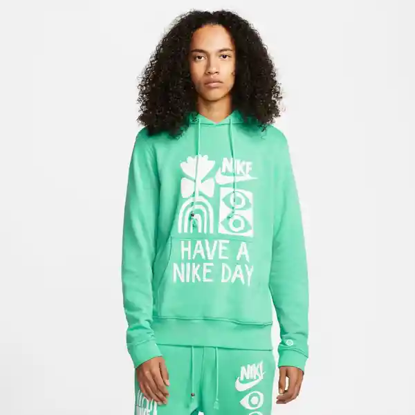 Nike Hoodie M Nsw Hbr-S Ft Po Verde Talla S Ref: DQ4171-369