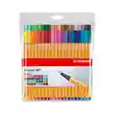 Plumígrafo Stabilo Point 88 Estuche Surtido X 40 Unds