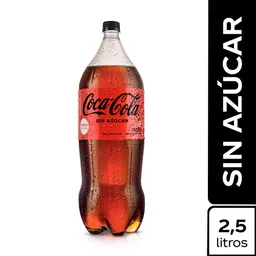 Coca-Cola Sin Azúcar Gaseosa Sabor a Cola sin Calorías