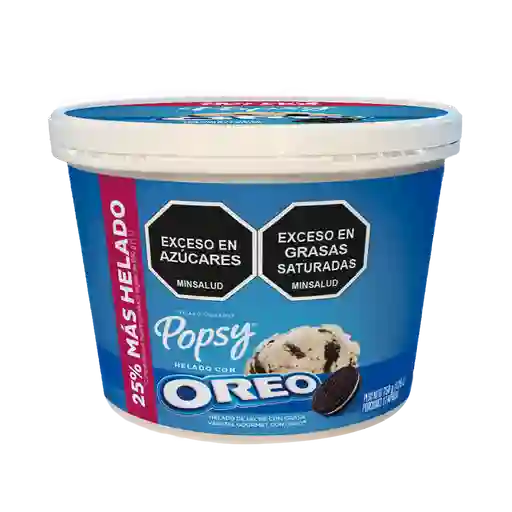 Helado Popsy Oreo Extra Contenido