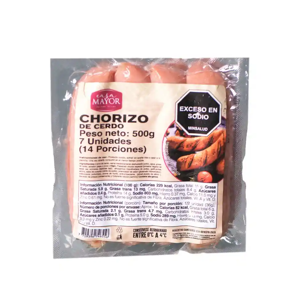 Chorizo Casa Mayor Chorizo (500 Gr)
