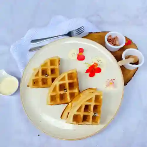 San Waffles de Huevos Revueltos