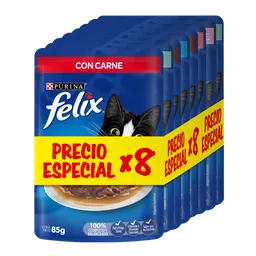 Comida para Gato FELIX Pack Surtido x8 - Sobres