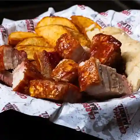 Chicharron ahumado al barril