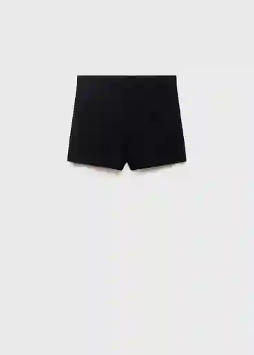 Short Lilo Negro Talla 36 Mujer Mango