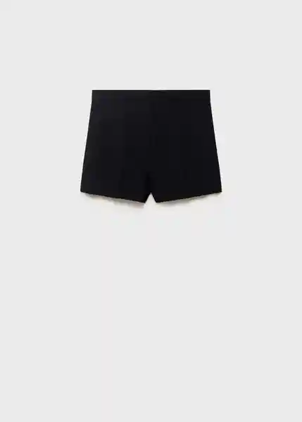 Short Lilo Negro Talla 36 Mujer Mango