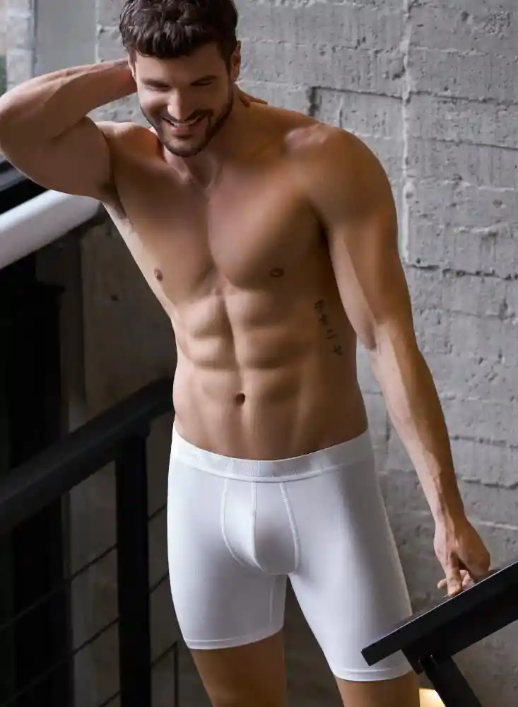 Boxer Largo M-blanco