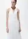 Vestido Valenti Offwhite Talla S Mujer Mango