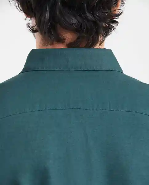 Camiseta Linen With Duck Verde Nafta Ultra Oscuro M Chevignon