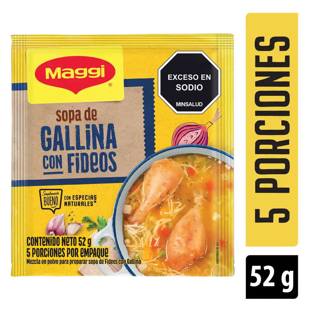 Sopa MAGGI Gallina con Fideos x 52g