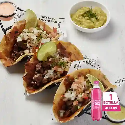 Combo Tacos Encostrado + Postobón Manzana 400 ml